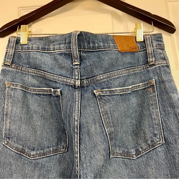 MADEWELL High-Rise Slim Boyjean in Dover Wash: Raw-Hemmed Edition women’s 28T - Picture 11 of 13